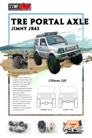 Портальные бортовые редукторы TRE 4x4 для Suzuki Jimny