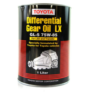 Масло трансмиссионное Toyota 08885-02606 (08885-81070) LX для дифференциалов LSD (Синтетика GL-5 75w85, 1л)